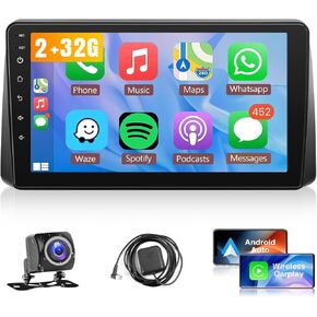 Leadfan Car Radio Stereo for Dodge Grand Caravan 2008-2020，Chrysler Town and Country 2011-2016，Grand Voyager 2011-2015 with Carplay Android Auto, 9 Inch Touch Screen/WiFi/EQ/GPS/AHD Camera