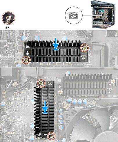 Deal4GO 1x VR Heatsink Voltage Regulator VRM Thermal 6F5D4 06F5D4 Replacement for Dell Alienware Aurora R15 R16 XPS 8960 Tower in Saudi Arabia