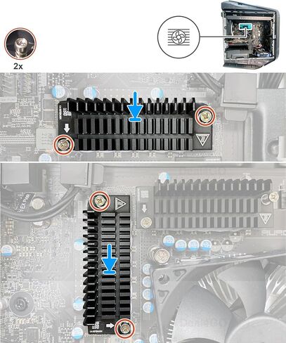 Deal4GO 1x VR Heatsink Voltage Regulator VRM Thermal 6F5D4 06F5D4 Replacement for Dell Alienware Aurora R15 R16 XPS 8960 Tower in Saudi Arabia