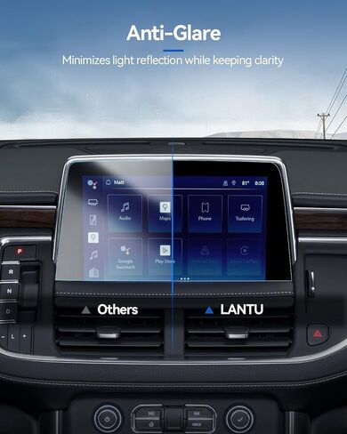 واقي شاشة السيارة لملحقات 2021 2022 2023 Chevy Tahoe Suburban & GMC Yukon لواقي شاشة ملاحة مقاس 10.2 بوصة + طبقة حماية لوحة القيادة مقاس 10.2 بوصة من الزجاج المقسى in Kuwait