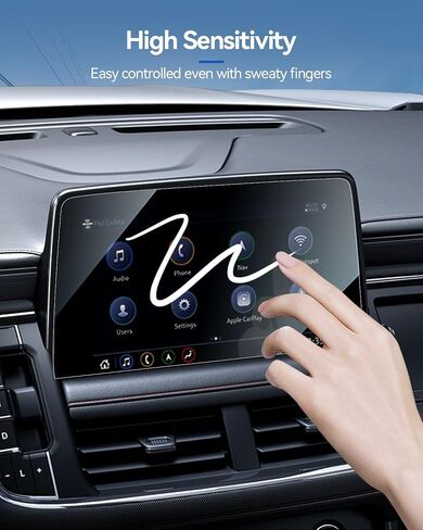 واقي شاشة السيارة لملحقات 2021 2022 2023 Chevy Tahoe Suburban & GMC Yukon لواقي شاشة ملاحة مقاس 10.2 بوصة + طبقة حماية لوحة القيادة مقاس 10.2 بوصة من الزجاج المقسى in Kuwait