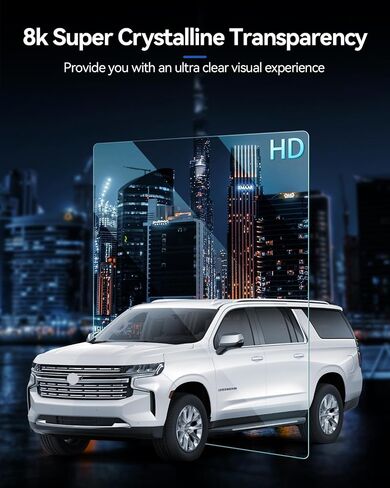 واقي شاشة السيارة لملحقات 2021 2022 2023 Chevy Tahoe Suburban & GMC Yukon لواقي شاشة ملاحة مقاس 10.2 بوصة + طبقة حماية لوحة القيادة مقاس 10.2 بوصة من الزجاج المقسى in Kuwait