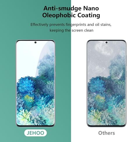 [2+2] عبوتان لهاتف Samsung Galaxy S20 Plus واقي شاشة من الزجاج المقوى + عبوتان من واقي عدسة الكاميرا، يدعم فتح بصمة الإصبع، صلابة 9H، منحني ثلاثي الأبعاد، مقاوم للخدش in Saudi Arabia