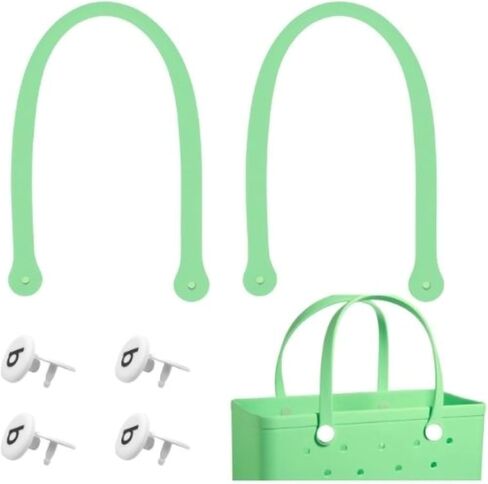 Replacement Straps for S/M Bog Bag, Replacement Handles with 4 Replacement Snaps for Rubber Beach Bag, EVA Bag Strap replacement, Bogg Beach Bag Repair Kit (Light Blue) in Saudi Arabia