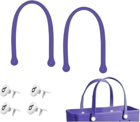 Replacement Straps for S/M Bog Bag, Replacement Handles with 4 Replacement Snaps for Rubber Beach Bag, EVA Bag Strap replacement, Bogg Beach Bag Repair Kit (Light Blue) in Saudi Arabia