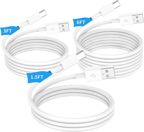 1.6 FT/3 FT/6 FT Car Carplay Cable for iPhone 15 iPhone 16 15 Pro Max 15 Plus Car Charger, USB C Cord for Car Charger Adapter, USB A to USB C Cable Charging for iPad 10th Gen,iPad Pro 12.9/11 - White in Saudi Arabia