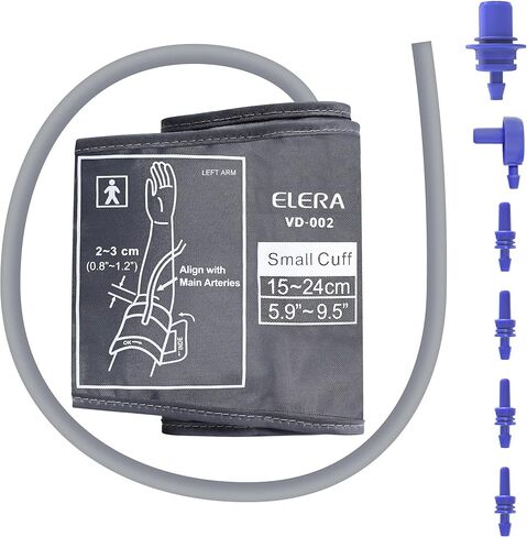 ELERA Extra Large Blood Pressure Cuff (9"-20.5" | 22-52cm) - XL Replacement BP Cuff for Big Arms, Compatible with Omron BP Monitors, Adult Cuff Only - 4 Connectors in Saudi Arabia