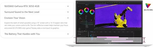 LG Gram Pro 16" Touchscreen Laptop 2in1-2K(2560 x 1600) 144Hz, AI Intel Core Ultra 7-155H - Windows11 - Thunderbolt 4 - Backlit Keyboard - 20.5 Hours Battery - w/HDMI (32GB RAM | 1TB PCIe SSD) in Saudi Arabia