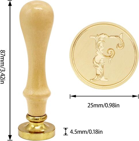 Alphabet Wax Stamps V Removable Wooden Handle Wax Stamp Retro Wax Seal Stamps Beautiful Wax Stamp Seal Make Envelopes Wedding Invitations Postcards Invitations Christmas Wax Seal Stamp in Kuwait