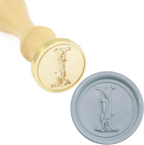 Alphabet Wax Stamps V Removable Wooden Handle Wax Stamp Retro Wax Seal Stamps Beautiful Wax Stamp Seal Make Envelopes Wedding Invitations Postcards Invitations Christmas Wax Seal Stamp in Kuwait