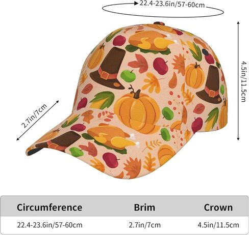Funny Thanksgiving Hats Women Men Fashion Baseball Cap Adjustable Strapback Hat Fall Pumpkin Hat Visor Sports Hat in Saudi Arabia