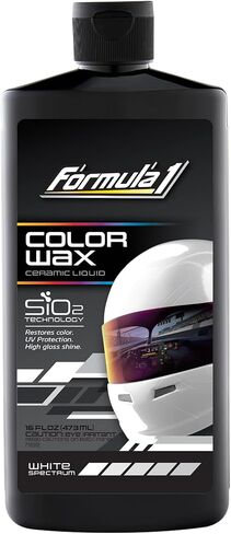 Formula 1 Sio2 Ceramic Liquid Wax Coating for Car Paint, Silver, Provides Shine, Deep Gloss, and High Protection, Scratch & Swirl Mark Filler, Car Detailing Supplies, Post Polishing Wax for Cars,16 oz in Kuwait