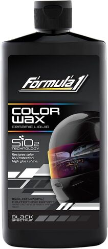 Formula 1 Sio2 Ceramic Liquid Wax Coating for Car Paint, Silver, Provides Shine, Deep Gloss, and High Protection, Scratch & Swirl Mark Filler, Car Detailing Supplies, Post Polishing Wax for Cars,16 oz in Kuwait
