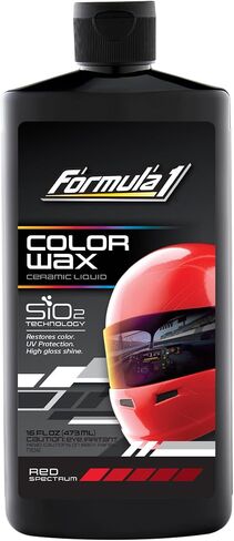 Formula 1 Sio2 Ceramic Liquid Wax Coating for Car Paint, Silver, Provides Shine, Deep Gloss, and High Protection, Scratch & Swirl Mark Filler, Car Detailing Supplies, Post Polishing Wax for Cars,16 oz in Kuwait