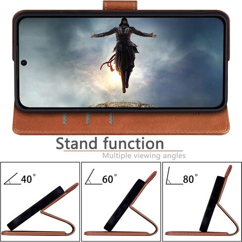SUANPOT for Samsung Galaxy S23 +/ Plus Wallet case with RFID Blocking Credit Card Holder,Flip Book PU Leather Protective Cover Women Men for Samsung S23Plus Phone case Light Brown in Kuwait