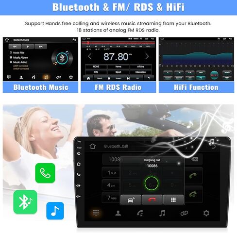 UNITOPSCI 2G+64G Android 13 Car Stereo Radio for KIA Cerato K3 Forte 2013-2018 Wireless Apple CarPlay Android Auto, 9 Inch Touchscreen HiFi Bluetooth GPS Navigation FM/RDS WiFi SWC Backup Camera Mic in Saudi Arabia