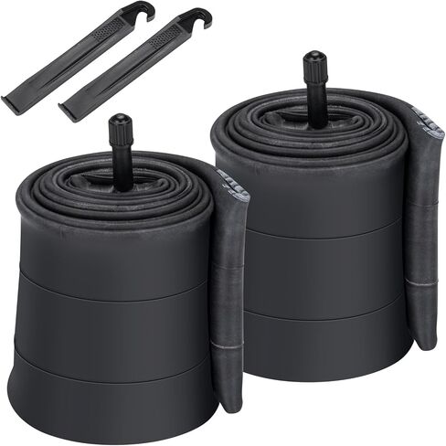 Inner Tube: 26x1.95 Inch 2-Pack Electric Bike Tubes AV 35mm Schrader Valve, Premium Butyl Rubber Puncture Resistant Replacement Tubes with 2 Tire Levers in Kuwait