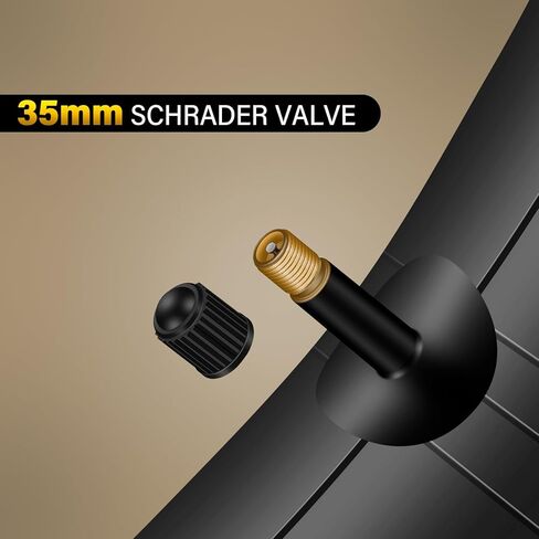 Inner Tube: 26x1.95 Inch 2-Pack Electric Bike Tubes AV 35mm Schrader Valve, Premium Butyl Rubber Puncture Resistant Replacement Tubes with 2 Tire Levers in Kuwait