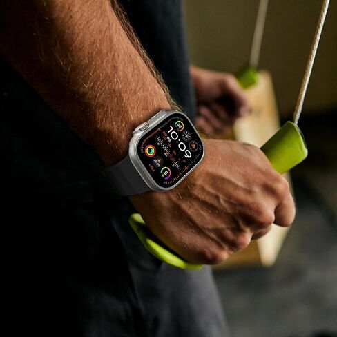 Ocean Band متوافق مع Apple Watch Band Ultra/Ultra 2 49 مم 45 مم 46 مم 44 مم للرجال والنساء، سوار رياضي مقاوم للماء من السيليكون الناعم المسامي لسلسلة iWatch SE 10 9 8 7 6 5 4 3 2 1 in Saudi Arabia