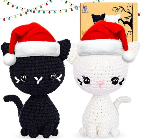 Crochet Kit for Beginners,Beginner Crochet Starter Kit with Step-by-Step Video Tutorials,Learn to Crochet Kits for Adults Kids,DIY Knitting Supplies,Hedgehogs 3pack(40%+ Yarn) in Kuwait