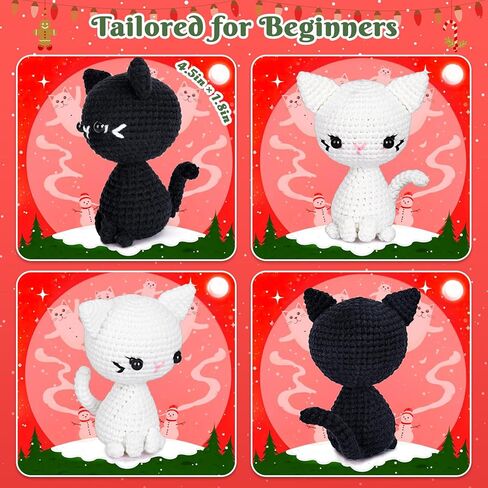 Crochet Kit for Beginners,Beginner Crochet Starter Kit with Step-by-Step Video Tutorials,Learn to Crochet Kits for Adults Kids,DIY Knitting Supplies,Hedgehogs 3pack(40%+ Yarn) in Kuwait