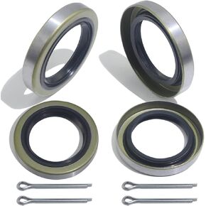 4pack ID 1.719" x OD 2.565" Trailer Axle Hub Wheel Grease Seal with Pin for 3500lb Spindles #84 RV Axle Dexter Replace 171255TB 10-19