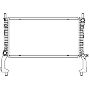OE Replacement 2015-2016 FORD MUSTANG Radiator (Partslink Number FO3010332)
