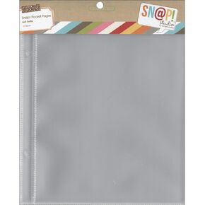 Simple Stories Sn@p! Pocket Pages for 6"X8" Binders 10/Pkg, (1) 6"X8" Pocket