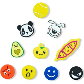 Tennis Racket Vibration Dampener 10 Pack, with 4 Distinctive Categories of Designs, Tennis Shock Absorber, Excel on The Tennis Court, Perfect Tennis Gift