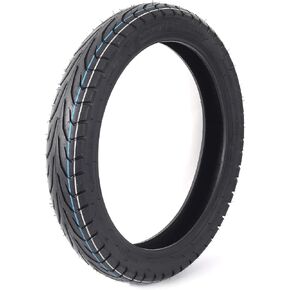 إطار دراجة نارية أمامي 100/90-19 57 ساعة بجدار أسود - إطار أمامي بديل بدون أنابيب للدراجات النارية - طبقة متحيزة لزيادة سعة الحمولة - معالجات إطارات الشوارع مع أخاديد مطر فعالة in Kuwait