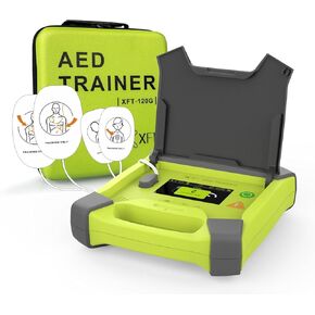 XFT AED Trainer, Professional AED Training Kit CPR Training Equipment Device with Carry Case, for Ultra Trainers First Aid Trainee Students XFT-120G