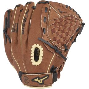 Mizuno GPP1100Y3 Prospect Series PowerClose Baseball Gloves, 11", Left Hand, Brown Tartan Flex Web