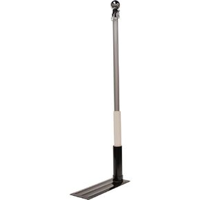 Camco Camper/RV Hitch Mount Flagpole Holder | Holds Flagpoles Up to 2.3" in Diameter & Fits Standard 2" Hitch Receivers | Powder-Coated Finish (51611)