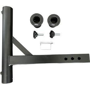 MaxxHaul 50240 Hitch Mount Flagpole Holder with 2 Anti-Wobble Screws for 2" Receiver