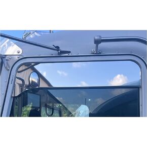 Kenworth T600, T800 & W900 6 Inch Flange Chop Top Windows Set By Floridas Finest Custom Works, Made Of Stainless Steel, Mirror Finish Sold As A Pair, Made In USA.