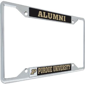 Purdue University Boilermakers Metal License Plate Frame for Front or Back of Car Officially Licensed (Alumni)