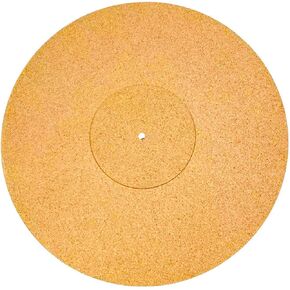 Cork Turntable Mat，12 Inch Turntable Mat Anti-Static for LP Vinyl Record，Record Player Accessories Professional Tuning Equipment Improve Sound