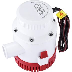 NovelBee 12V Non Automatic Bilge Pumps,Boat Marine Plumbing Electric Submersible Bilge Pump 1-1/2" 40MM ID Hose (3500 GPH) in Saudi Arabia