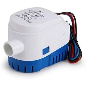 ISURE MARINE 12V Automatic Submersible Boat Bilge Water Pump Latest styles 1200GPH Built-in Auto Float Switch (1200GPH)