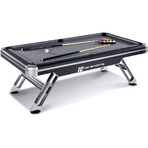MD Sports 7.5' Titan Drop Pocket Billiard Table, Durable Steel Legs with Pool Ball and Cue Stick Set, Perfect for Family Game Rooms