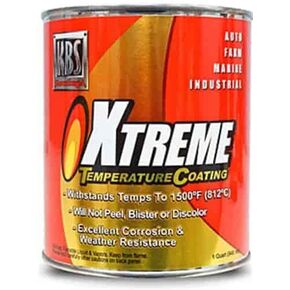 KBS Coatings 65404 Xtreme Temp Coating (XTC) 1 Quart Can Clear