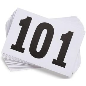 Gill Athletics Competitor's Number Paper Tags (Set of 100)