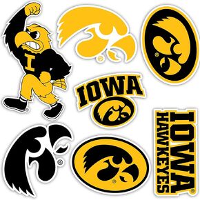 University of Iowa Sticker Hawkeyes Stickers Vinyl Decals Laptop Water Bottle Car Scrapbook T2 (Type 2)