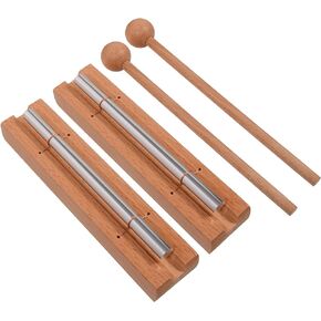 HILAZA 2 Pack Chime for Teachers Classroom Management, Responsive Three Tone Hand Energy Chime Bell Instrument for Yaga, Mindfulness and Meditation