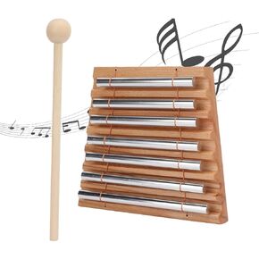 Woodstock Wind Chimes Energy Chime 7 Tone Hand Chimes Percussion Instrument with Mallet Stress Relief Yoga Meditation Classroom Management Meditation Gifts