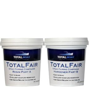 TotalBoat-434282 TotalFair Marine Epoxy Fairing Compound for Fiberglass, Wood, Aluminum and Steel (2 Pint Kit)