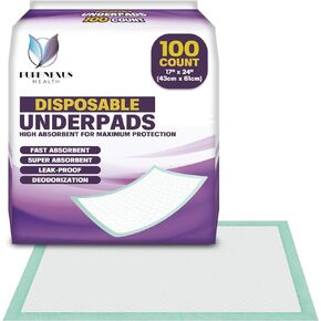 Disposable Underpads Incontinence Pads, Chux, Bed Covers, Puppy Training Pads, Pee Pads for Babies, Kids, Adults