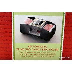 2 Deck Card Shuffler (#2609),Black