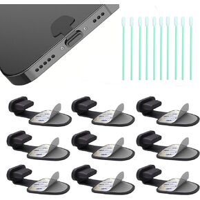 Dust Plug for iPhone Lightning Charger Port Protects Charging Port Anti Dust Cover Anti-Lost iPhone Dust Plugs, 10-Pack