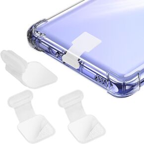 Type C Port Dust Plugs, USB C Dust Cover Caps Phone Type-C Anti Dust Charging Port Plug Silicone Dust Protectors with Removable Adhesive Compatible with Laptop Smartphones(3pcs, Black)